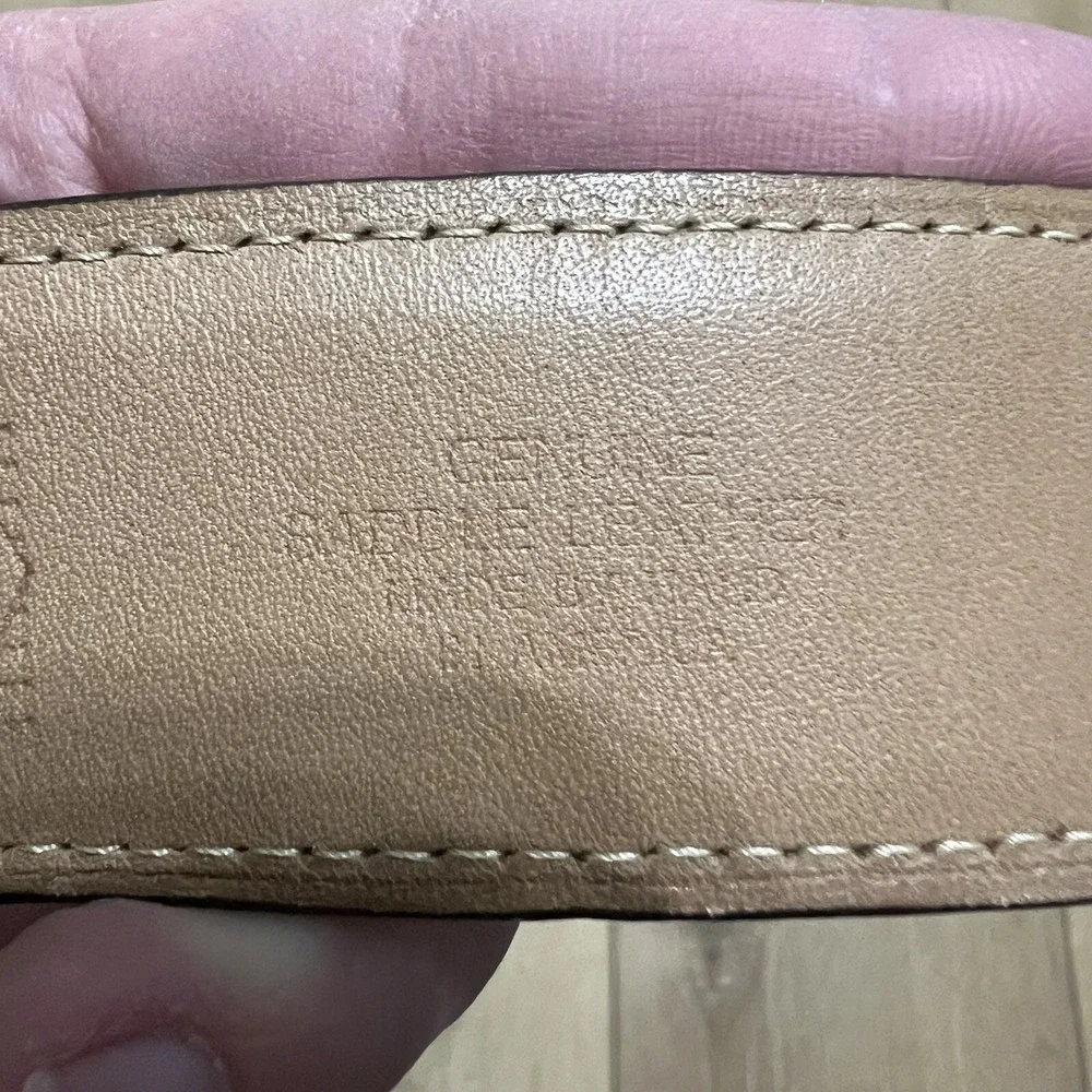 Martin Dingman Belt Mens 43 Tan Genuine Leather Made By Hand Quality Preppy Clas